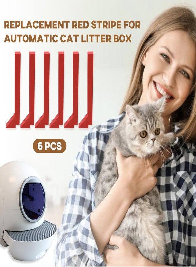 Terixe 6 Pack Red Foams for Els Pet Litter Box, Replacement Parts for Self-Cleaning Cat Litter Box, Precisely Cut EVA Material, Prevents Cat Litter from Spilling - Image 2